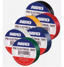 Изолента желто-зеленая 19мм на 10м ABRO