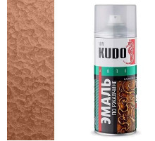 Краска молотковая по ржавчине медная KU-3007 KUDO аэрозоль 520мл