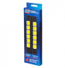 Дневные ходовые огни, LED 36шт, гибкий резин. корп., 180мм, 12V, белый, 2шт.NEW GALAXY