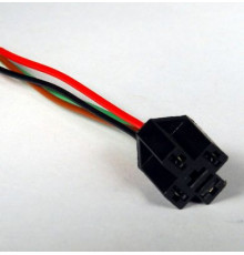 Колодка под реле 4 контакта с проводами КЛД129-1