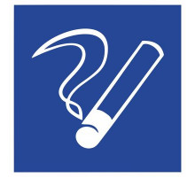 Наклейка Знак  "Место для курения", самокл. D03 "ГОСТ Р 12.4.026-2001_