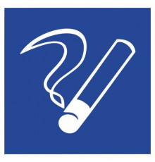 Наклейка Знак  "Место для курения", самокл. D03 "ГОСТ Р 12.4.026-2001_