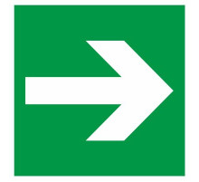 Наклейка Знак "Направляющая стрелка", самокл. Е 02-01 "ГОСТ Р 12.4.026-2001_