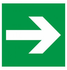 Наклейка Знак "Направляющая стрелка", самокл. Е 02-01 "ГОСТ Р 12.4.026-2001_