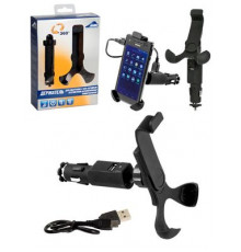 Держатель моб. устройств Nova Bright универсал с USB-зарядным устойством 110-140см