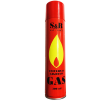 Газ для зажигалок метал.балон 300 мл.(универсальный шток для большинства газовых устройств) REXANT