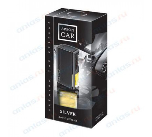 Ароматизатор AREON CAR BOX BLACK STYLE Silver на дефл. жидкий ~
