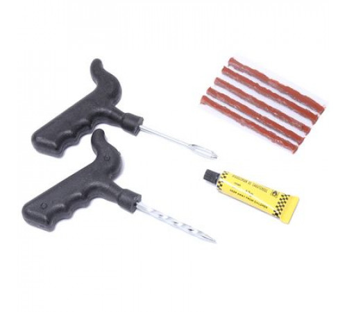 Набор для ремонта б/к шин City Up (шило,разв, клей, жгуты) усиленный Y-инструмент