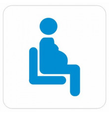 Наклейка Знак  "Места для беременных", самоклеющийся_