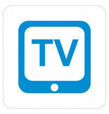 Наклейка Знак  "Салон оборудован TV", самоклеющийся_
