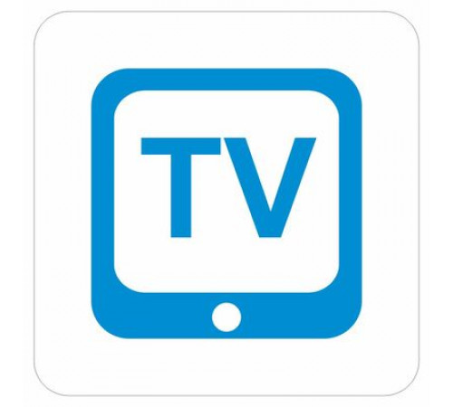 Наклейка Знак  "Салон оборудован TV", самоклеющийся_