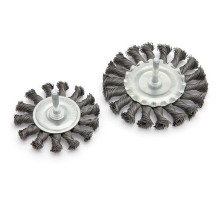 Щетка метал. для дрели плоская крученая  75 мм ДТ