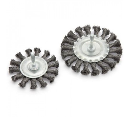 Щетка метал. для дрели плоская крученая 100 мм ДТ