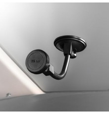 Держатель телефона на лобовое стекло/панель магнитный SKYWAY штанга гибкая