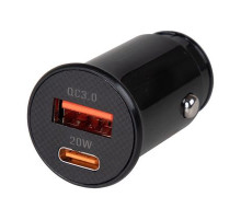 Зарядное устройство (адаптер) 12/24V 20W USB (QC 3.0) Type-C (PD) SKYWAY черный