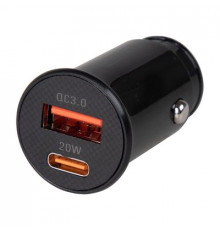 Зарядное устройство (адаптер) 12/24V 20W USB (QC 3.0) Type-C (PD) SKYWAY черный