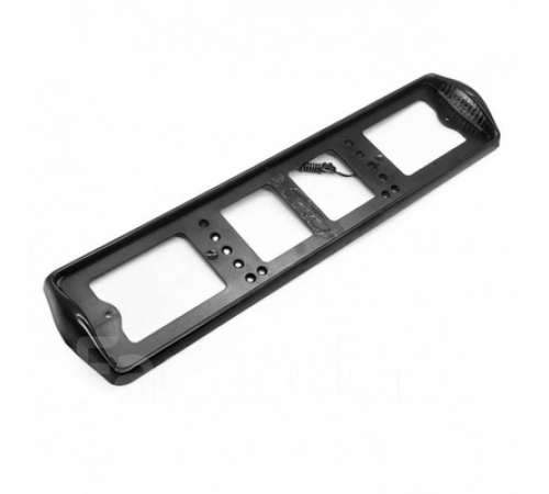 Рамка под номер премиум с боковой подсветкой черная