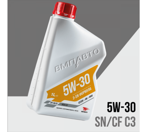 Масло моторное 3-SN 5w30 (С3, SN/CF) канистра 1л ВМП АВТО ЧЗ