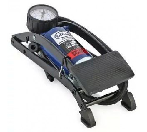 Насос ножной ALCA одноцилиндровый, шланг 45 см,4 адаптера,объём 160мл ALCA