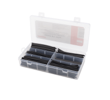 Набор ТУТнг(термоусадочных трубок) №1 черная 305 шт.REXANT