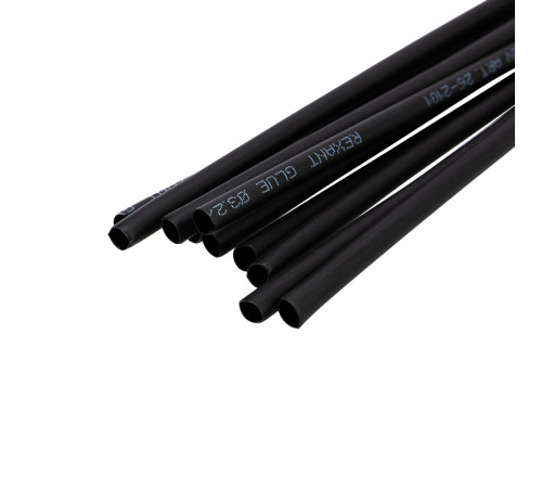 Термоусаживаемая трубка двухстенная клеевая REXANT  3,2/1,6 мм (1м) черная
