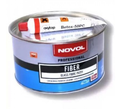 Шпатлевка NOVOL FIBER 1,8кг со стекловолокном