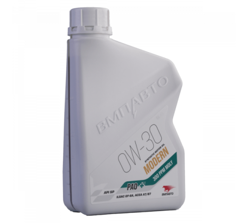 Масло моторное MODERN 0w30 (A7/B7 GF-6A, SP) канистра 1л. ВМП АВТО ЧЗ