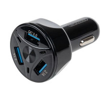 Зарядное устройство (адаптер) 12/24V 36W USBx3 (QC) SKYWAY черный