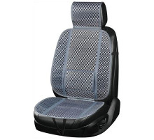 Накидка сиденья бамбук SKYWAY Summer-04 с поддержкой спины серый 1 шт