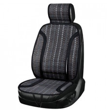 Накидка сиденья бамбук SKYWAY Summer-05 с поддержкой спины черно-коричнево-серый 1 шт