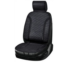 Накидка сиденья бамбук SKYWAY Summer-05 с поддержкой спины черный 1 шт