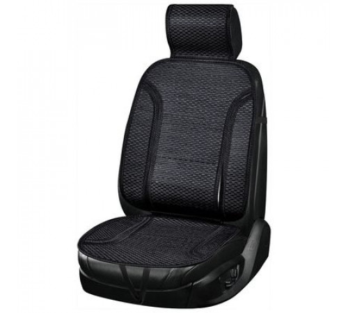 Накидка сиденья бамбук SKYWAY Summer-05 с поддержкой спины черный 1 шт
