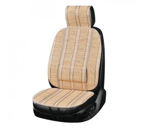 Накидка сиденья бамбук SKYWAY Summer-06 с поддержкой спины бежевый 1 шт