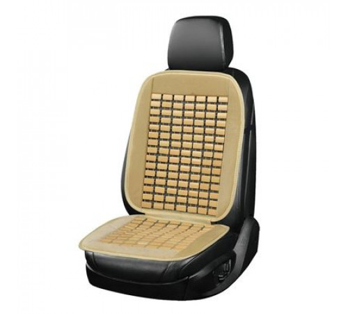 Накидка сиденья массажная SKYWAY Massage-01 бамбук/полиэстер бежевый 1 шт