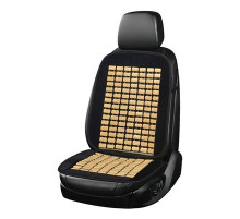 Накидка сиденья массажная SKYWAY Massage-01 бамбук/полиэстер черно/бежевый 1 шт