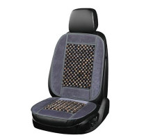 Накидка сиденья массажная SKYWAY Massage-02 дерево/полиэстер серый/темное дерево 1 шт