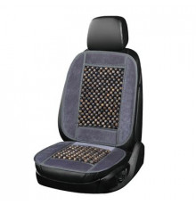 Накидка сиденья массажная SKYWAY Massage-02 дерево/полиэстер серый/темное дерево 1 шт