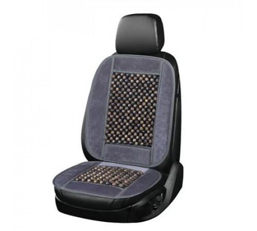 Накидка сиденья массажная SKYWAY Massage-02 дерево/полиэстер серый/темное дерево 1 шт