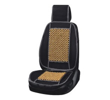 Накидка сиденья массажная SKYWAY Massage-02 дерево/полиэстер черный/светлое дерево