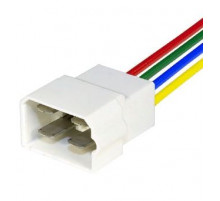 Колодка 4 контакт 6,3мм с проводами