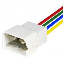 Колодка 4 контакт 6,3мм с проводами