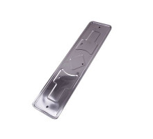 Рамка под номер нерж.сталь рельеф без надписи