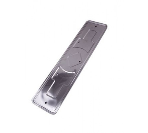 Рамка под номер нерж.сталь рельеф без надписи