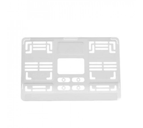 Рамка под номер квадратная без надписи, (книжка) белая