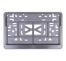 Рамка под номер квадратная без надписи, (книжка) серая