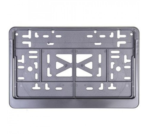 Рамка под номер квадратная без надписи, (книжка) серая