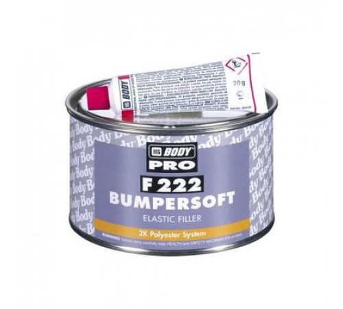 Шпатлевка BODY 222 BUMPERSOFT для пластика (черн.) (0,25кг)