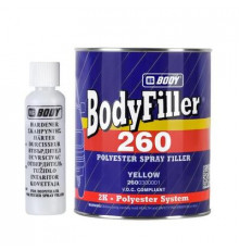 Шпатлевка жидкая Body 260 (1л)+отвердитель HB BODY 705 (50мл)