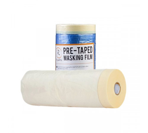 Пленка укрывочная ROXTOP с клеящей лентой 900мм.х33м. со статич.эф.RoxelPro