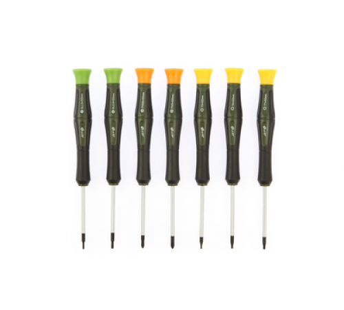 Набор отвёрток для точных работ (1.5×50мм, 2.0×50мм; PH00×50мм, PH0×50мм; T5×50мм, T6×50мм, T7×50мм)